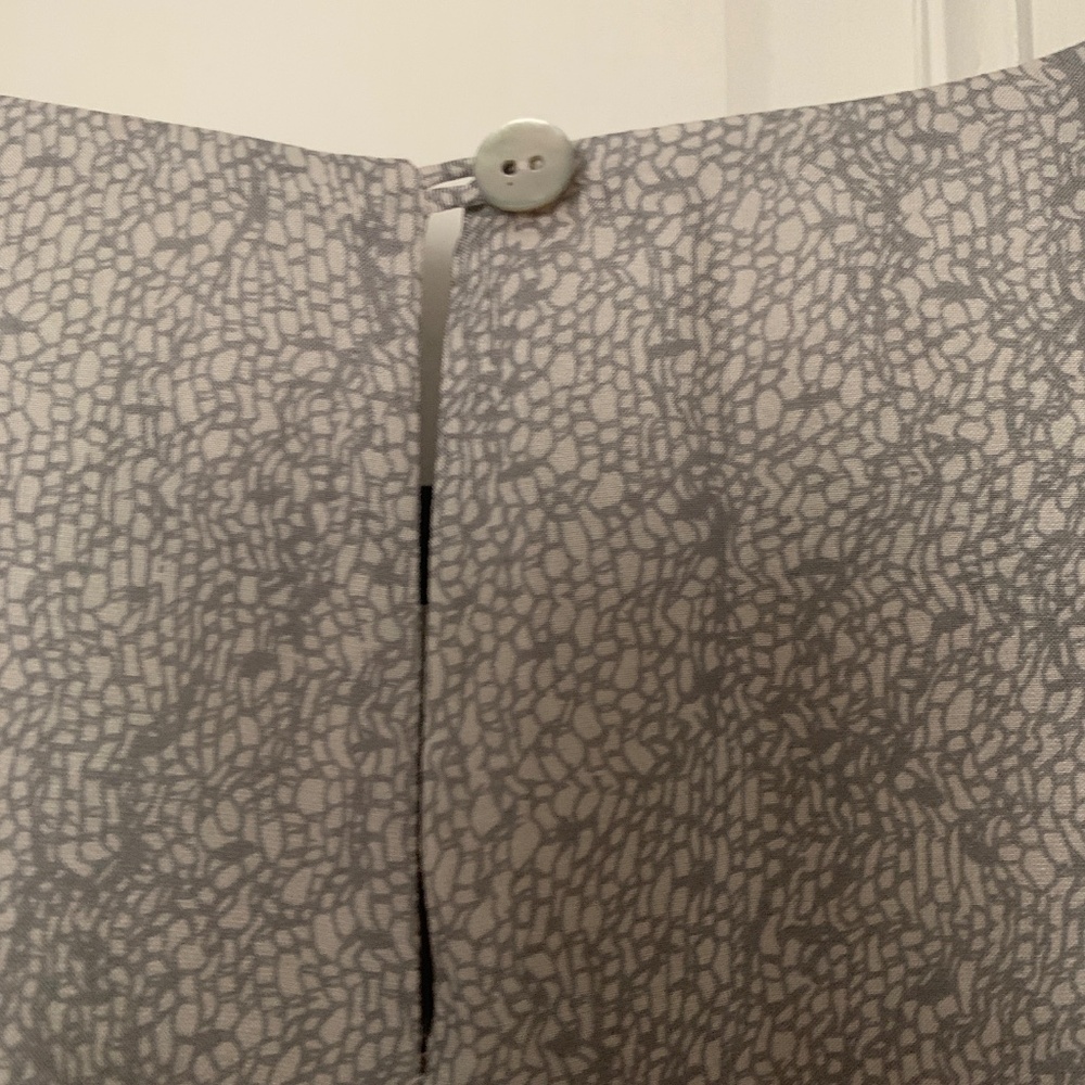 Eileen Fisher Silk Dress - Silver Gray - Medium Petite - Picture 7 of 9